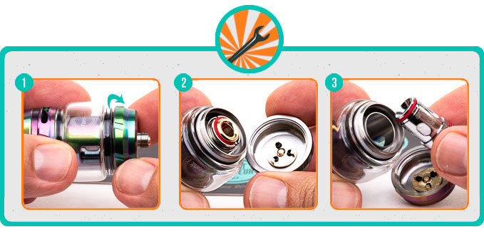 Remplacement de la résistance du Clearomiseur iTank T Dual Mesh Vaporesso